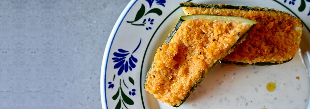 Stuffed zucchini gratin