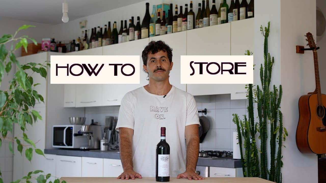 How to store an opened wine bottle